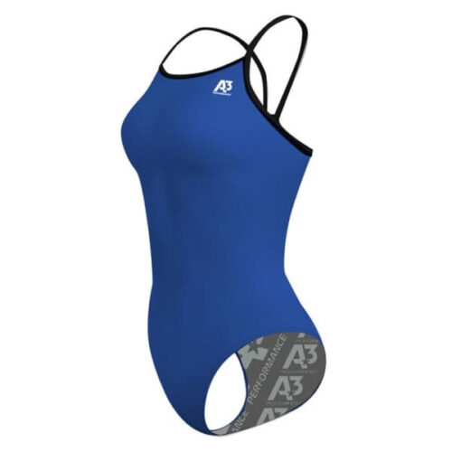 A3 Performance Solid Blue Training Swimsuit – Women’s Competitive Swimwear
