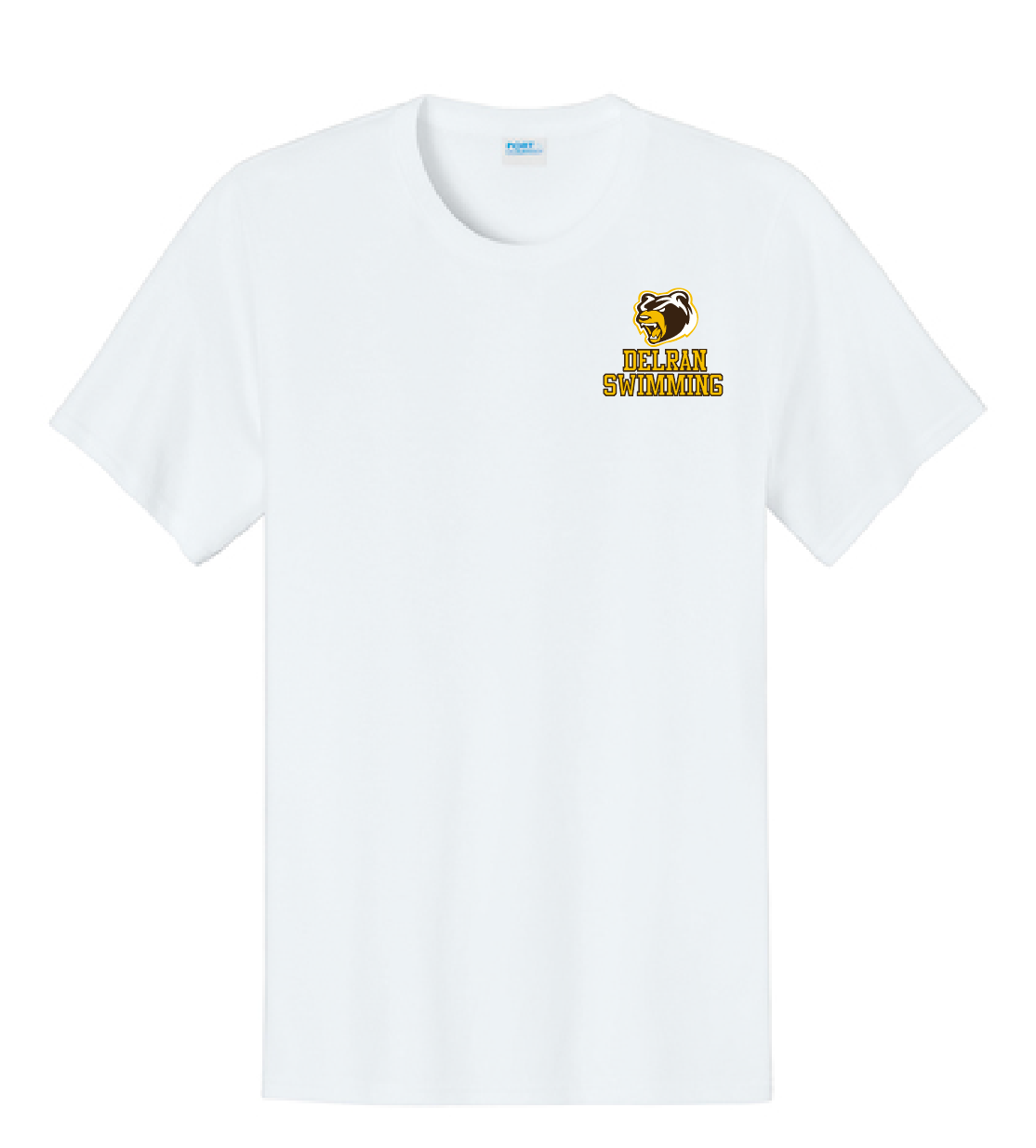 Unisex White T-Shirt – Delran Bears Swim Team - Image 6