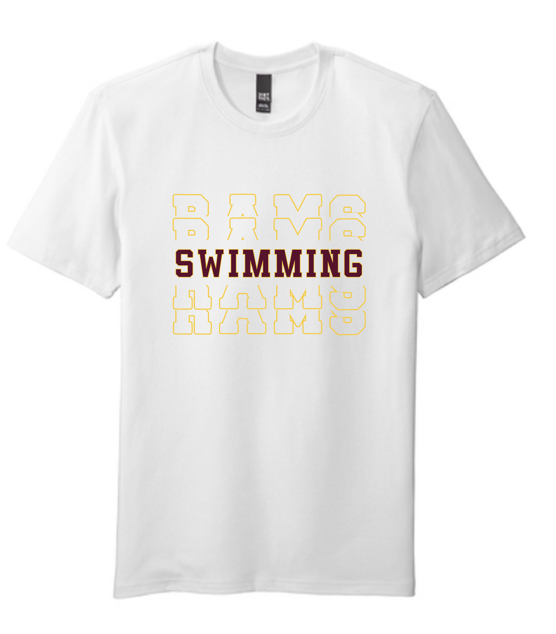 Gloucester Catholic Swim Team - Unisex White T-Shirt - Image 2