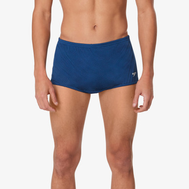 Blue Speedo mesh training drag suit designed for resistance swimming workouts