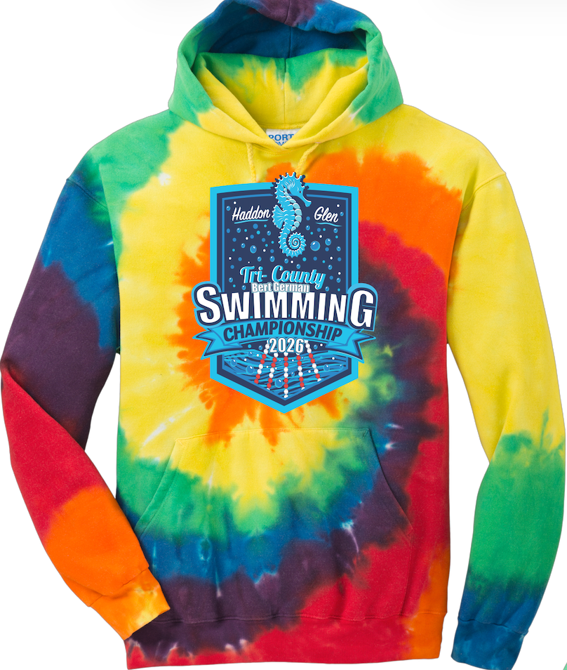 Tri-County 2026 Adult Tie-Dye Hoodie - Rainbow - Image 2