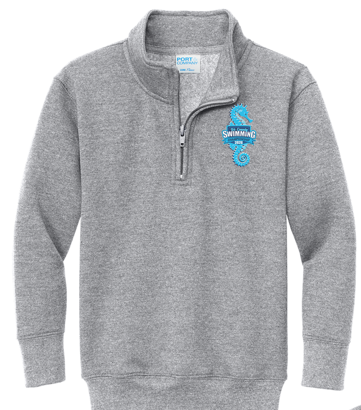 Tri-County 2026 Youth Cotton 1/4-Zip - Gray - Image 2